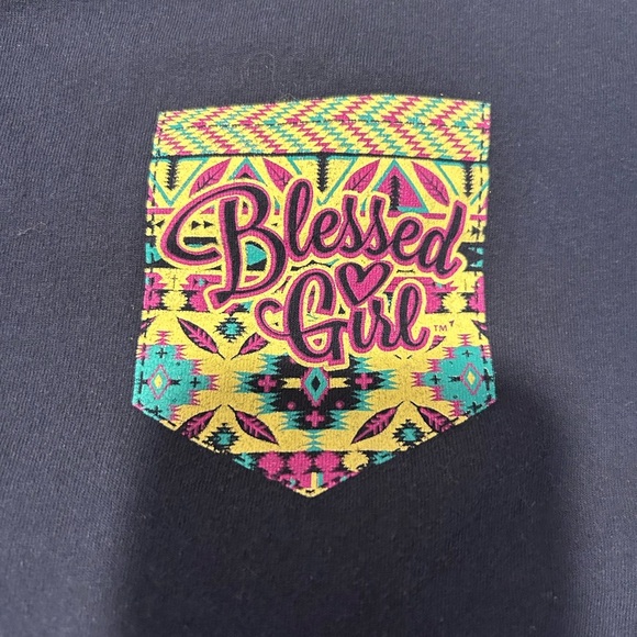 Blue Graphic Pocket Tee - Picture 3 of 6